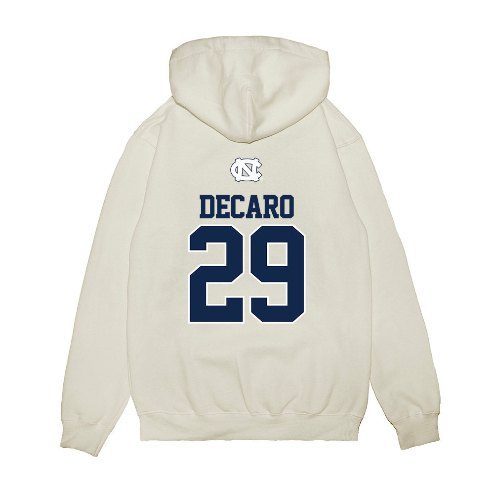 UNC - NCAA Baseball : Jason DeCaro - USA Premium Hooded Sweatshirt-1
