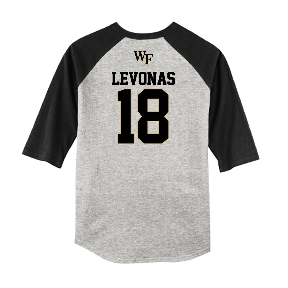Wake Forest - NCAA Baseball : Christopher Levonas - USA Raglan Shirt-1