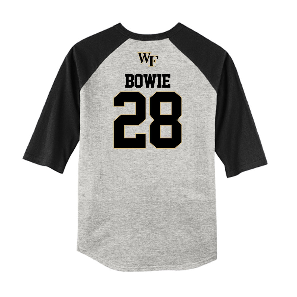 Wake Forest - NCAA Baseball : Rhys Bowie - USA Raglan Shirt-1