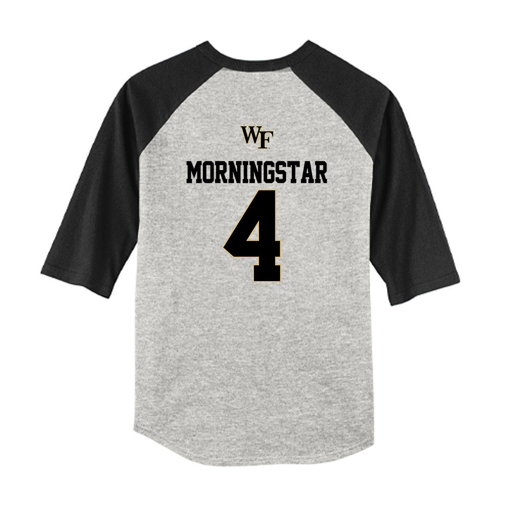 Wake Forest - NCAA Baseball : Blake Morningstar - USA Youth Raglan T-Shirt-1
