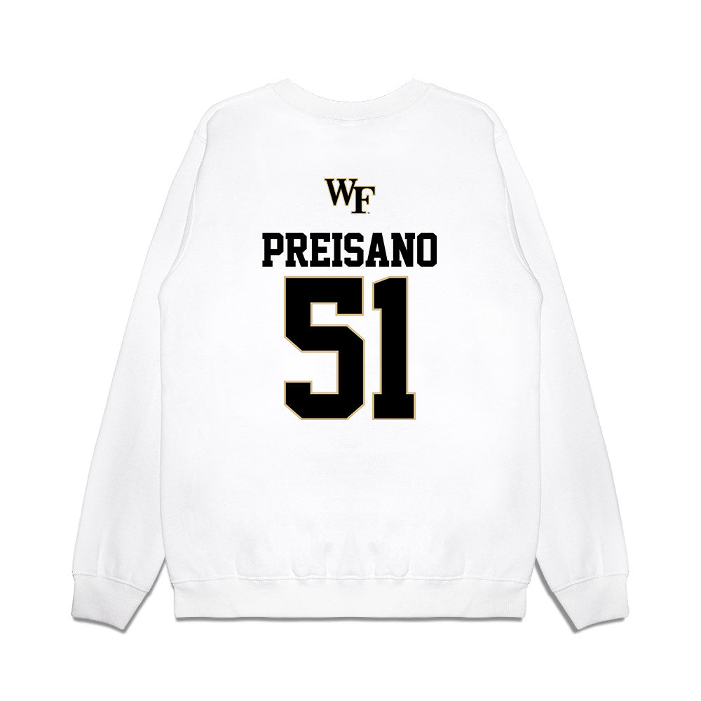 Wake Forest - NCAA Baseball : Ryan Preisano - USA Premium Crewneck Sweatshirt-1