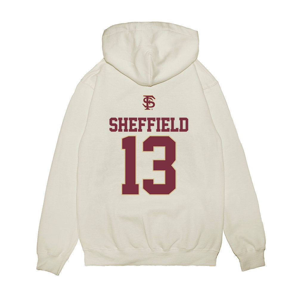 FSU - NCAA Baseball : Noah Sheffield - USA Premium Hooded Sweatshirt-1