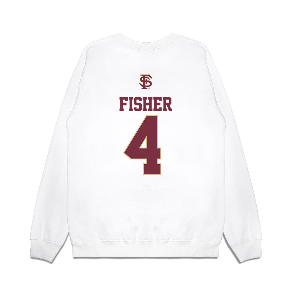 FSU - NCAA Baseball : Cal Fisher - USA Premium Crewneck Sweatshirt-1