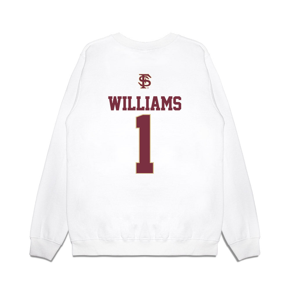 FSU - NCAA Baseball : Chase Williams - USA Premium Crewneck Sweatshirt-1