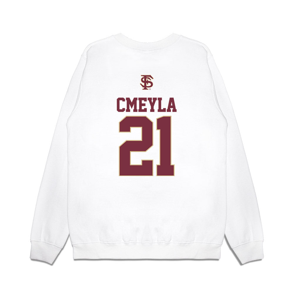 FSU - NCAA Baseball : Nathan Cmeyla - USA Premium Crewneck Sweatshirt-1