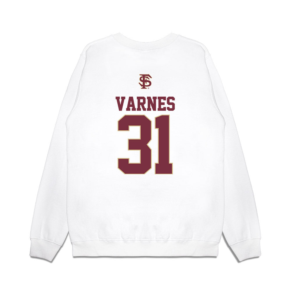 FSU - NCAA Baseball : Braxton Varnes - USA Premium Crewneck Sweatshirt-1