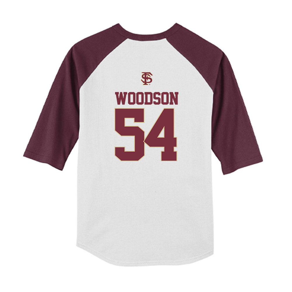 FSU - NCAA Baseball : Presley Woodson - USA Youth Raglan T-Shirt-1