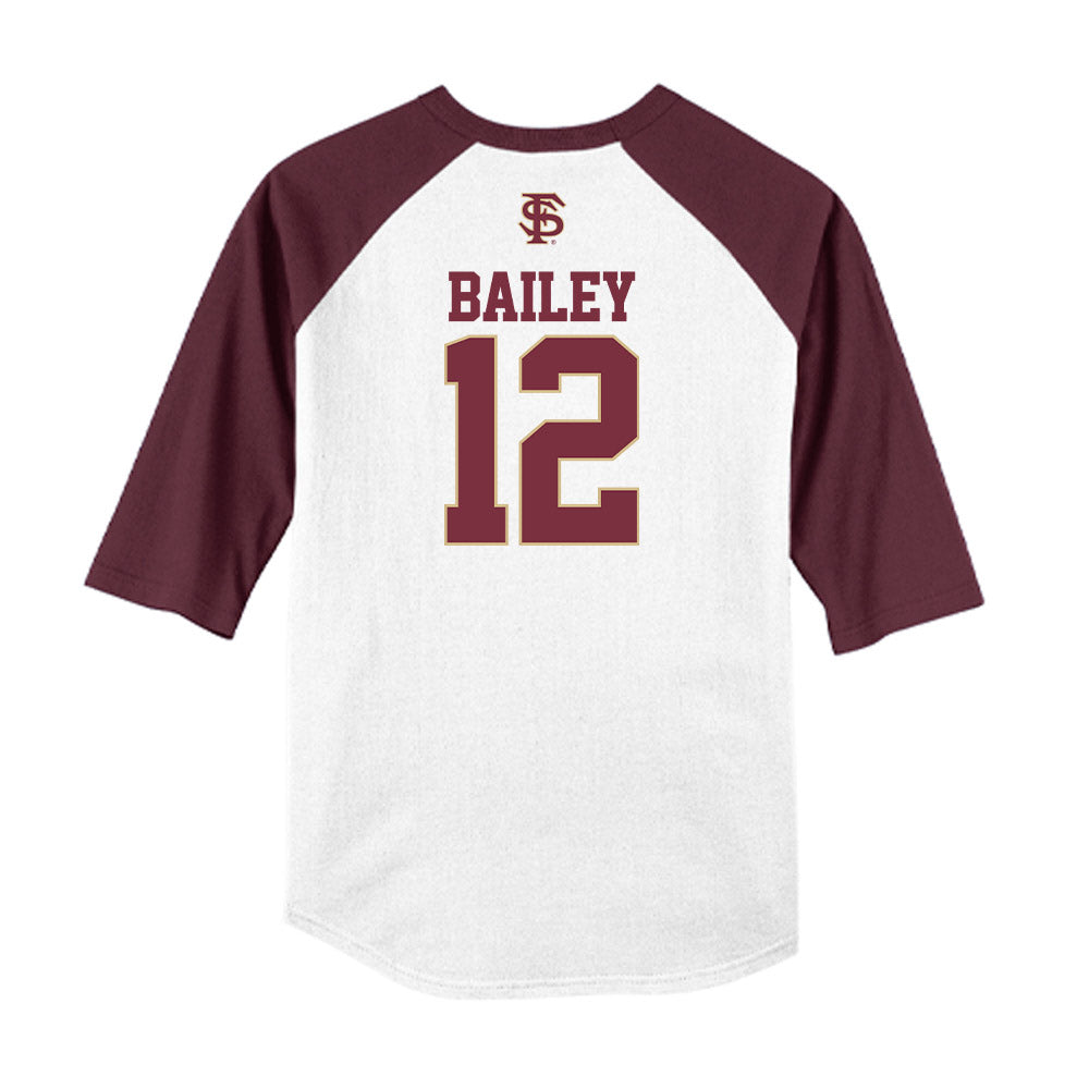 FSU - NCAA Baseball : Myles Bailey - USA Raglan Shirt-1