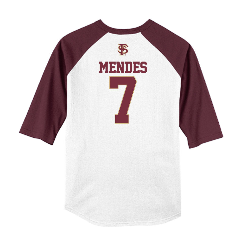 FSU - NCAA Baseball : Wes Mendes - USA Raglan Shirt-1