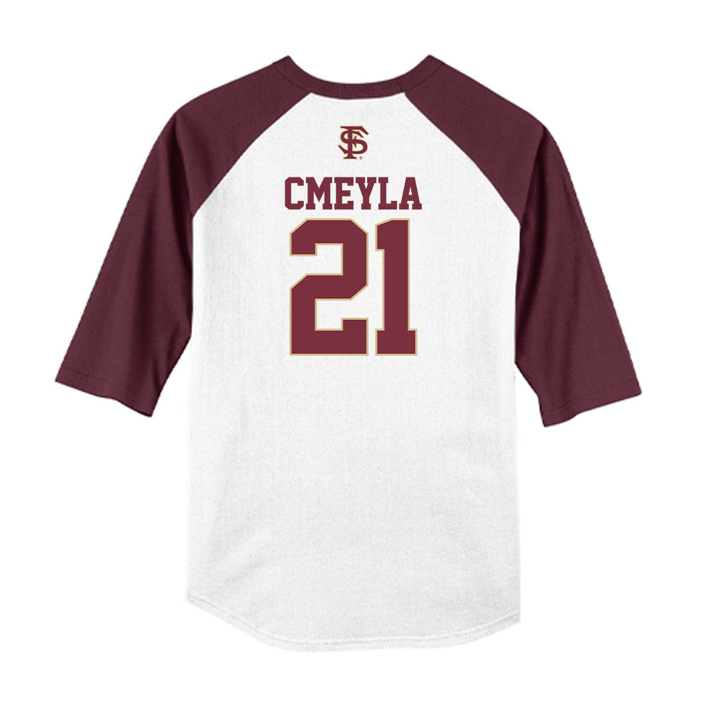 FSU - NCAA Baseball : Nathan Cmeyla - USA Raglan Shirt-1
