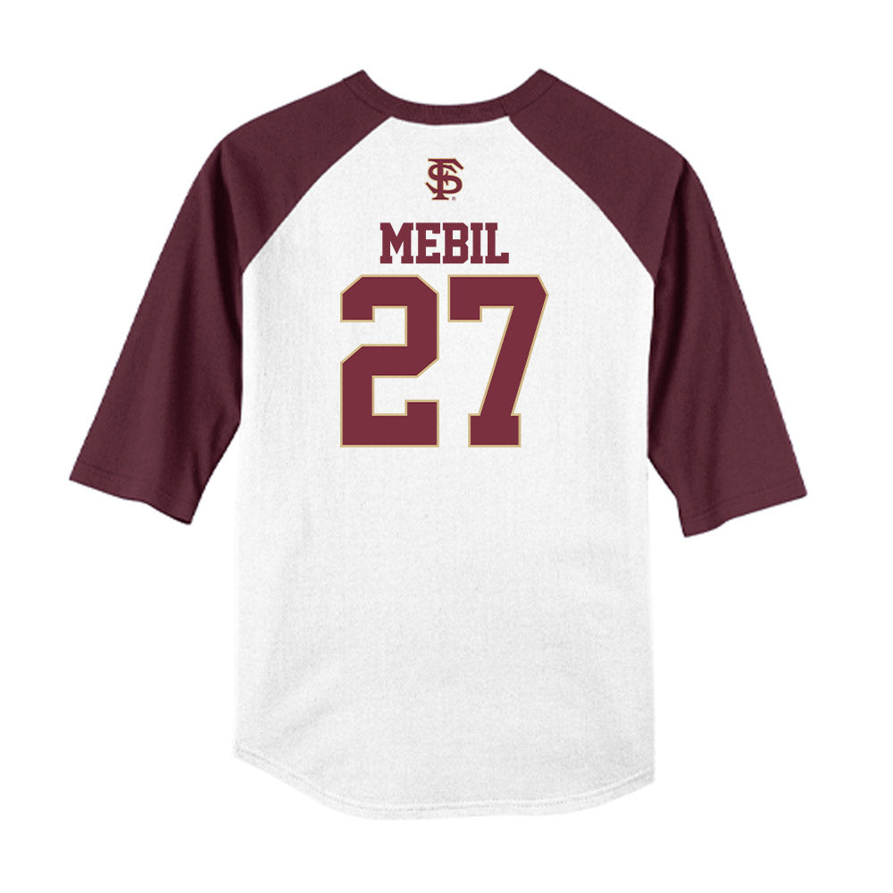 FSU - NCAA Baseball : Kevin Mebil - USA Raglan Shirt-1