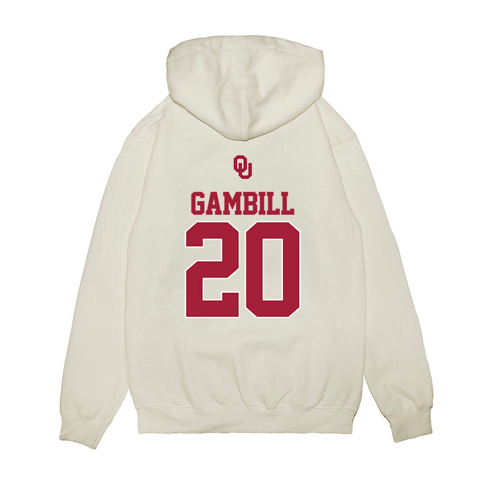 Oklahoma - NCAA Baseball : Trey Gambill - USA Premium Hooded Sweatshirt-1