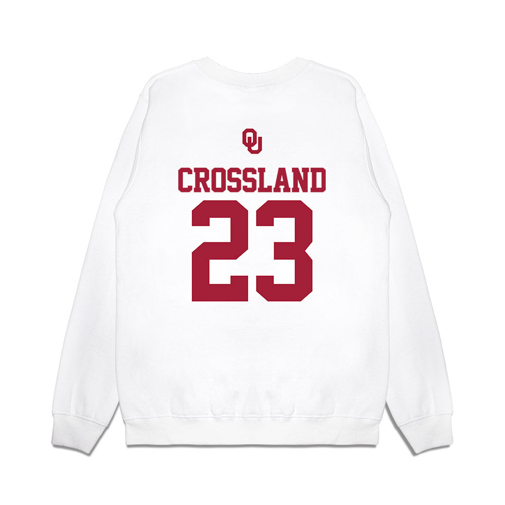 Oklahoma - NCAA Baseball : Cade Crossland - USA Premium Crewneck Sweatshirt-1