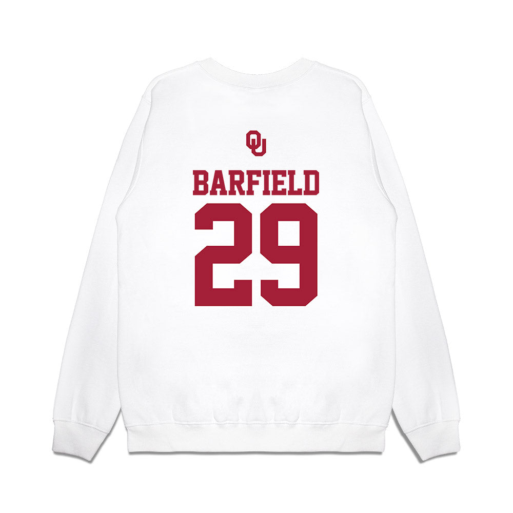 Oklahoma - NCAA Baseball : Jaden Barfield - USA Premium Crewneck Sweatshirt-1
