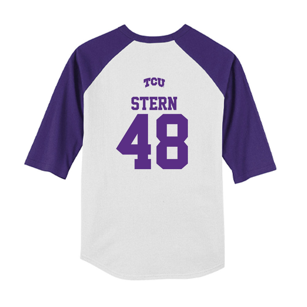 TCU - NCAA Baseball : Nate Stern - USA Raglan Youth Raglan T-Shirt-1