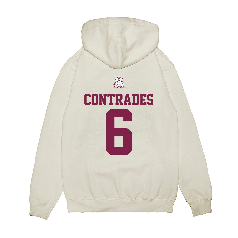 Arizona State - NCAA Baseball : Nu'u Contrades - USA Raglan Premium Hooded Sweatshirt-1