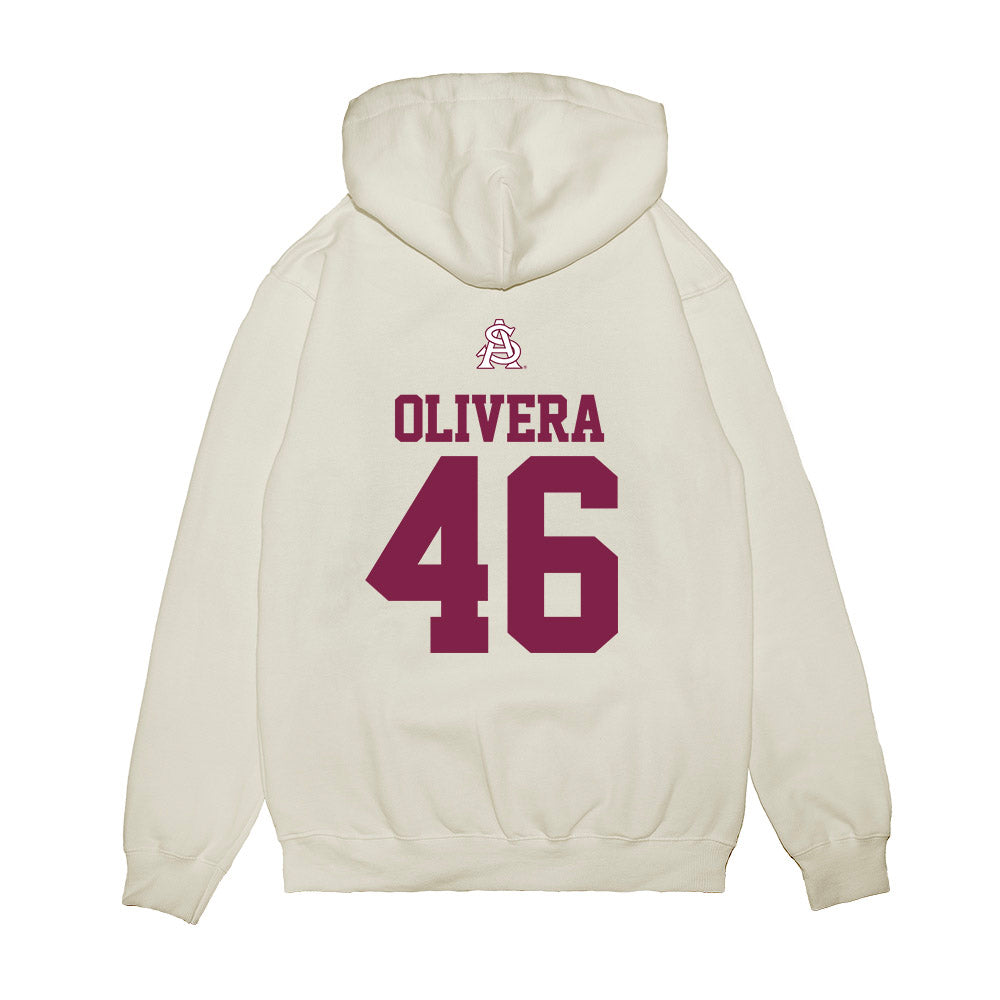 Arizona State - NCAA Baseball : Brandon Olivera - USA Raglan Premium Hooded Sweatshirt-1