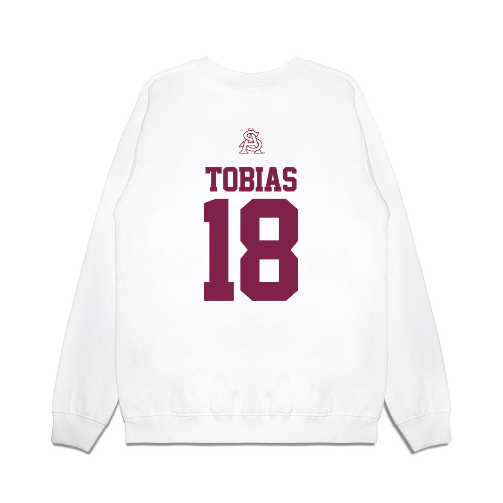 Arizona State - NCAA Baseball : Jacob Tobias - USA Raglan Premium Crewneck Sweatshirt-1