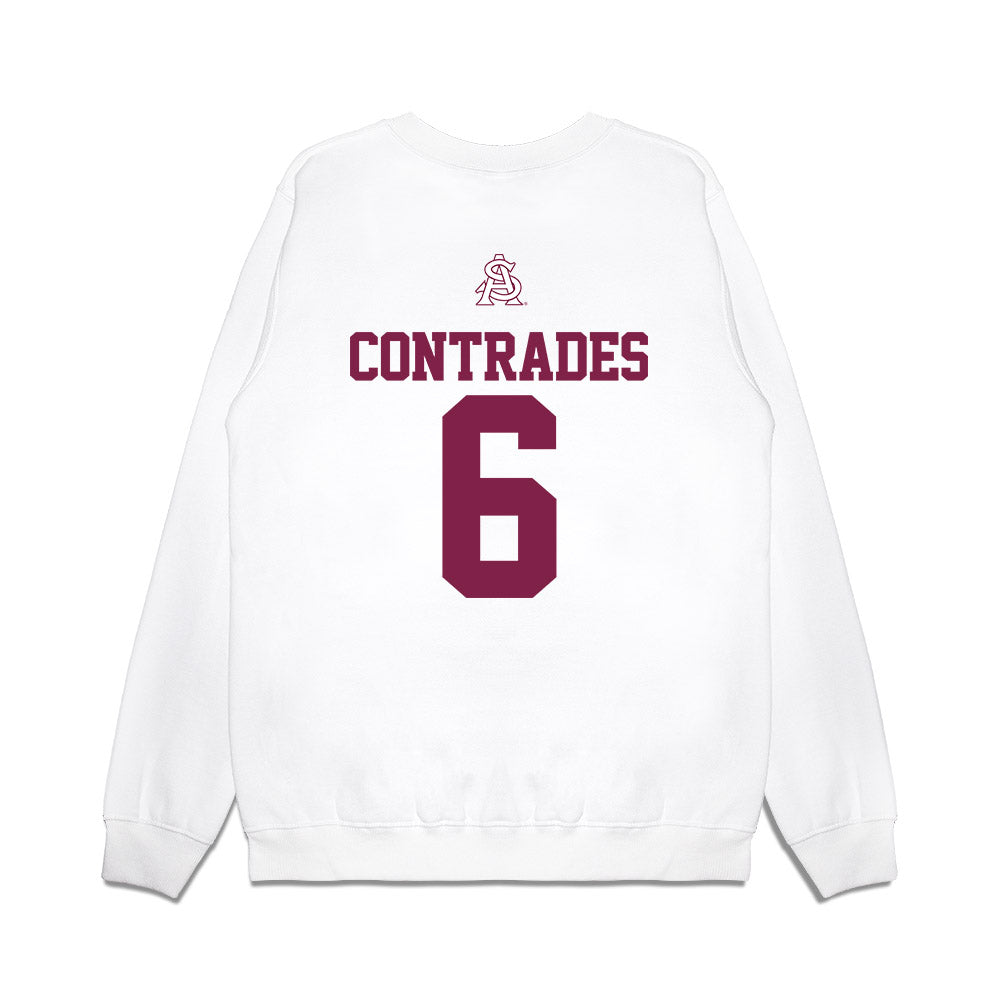 Arizona State - NCAA Baseball : Nu'u Contrades - USA Raglan Premium Crewneck Sweatshirt-1