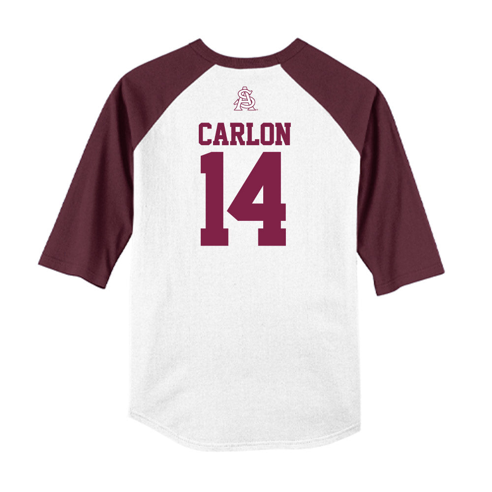 Arizona State - NCAA Baseball : Cole Carlon - USA Raglan Raglan Shirt-1