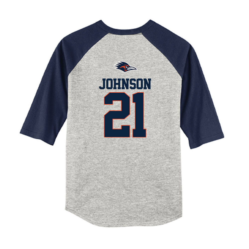 UTSA - NCAA Baseball : Nathan Johnson - USA Raglan Youth Raglan T-Shirt-1