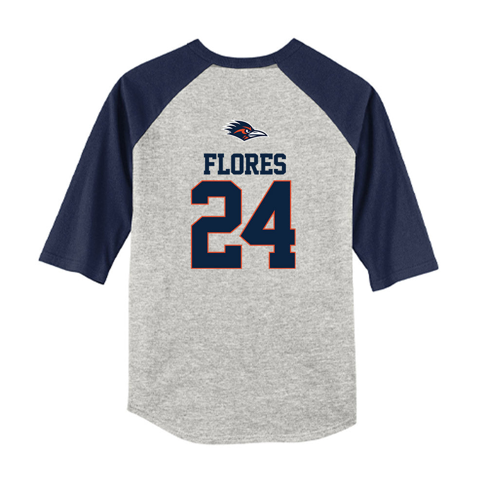 UTSA - NCAA Baseball : Ryan Flores - USA Raglan Youth Raglan T-Shirt-1