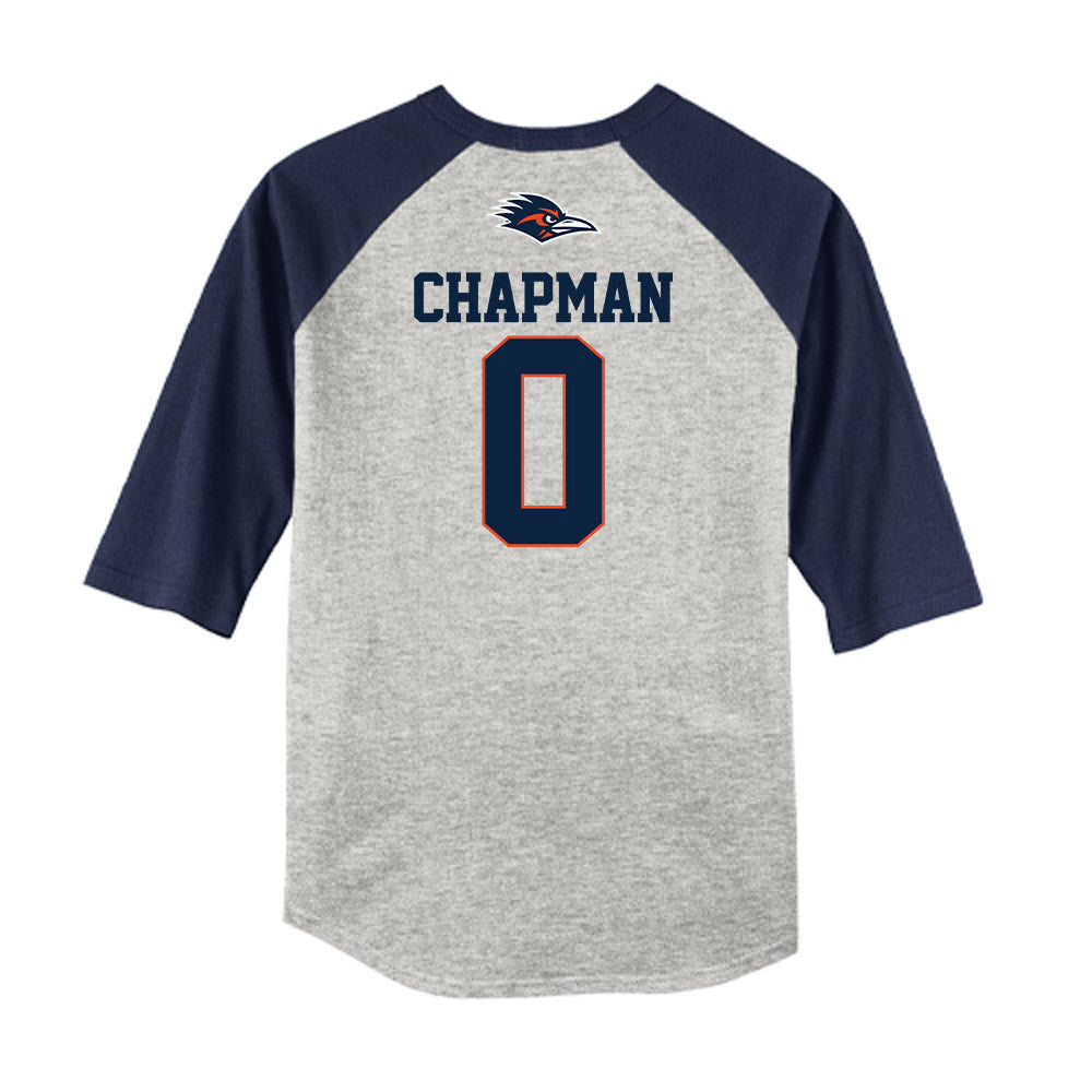 UTSA - NCAA Baseball : Ryley Chapman - USA Raglan Raglan Shirt-1