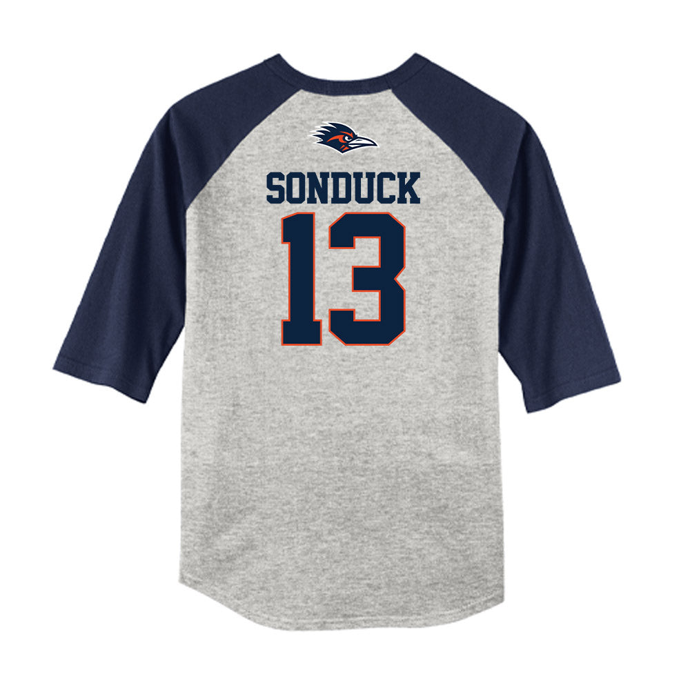 UTSA - NCAA Baseball : Kyle Sonduck - USA Raglan Raglan Shirt-1