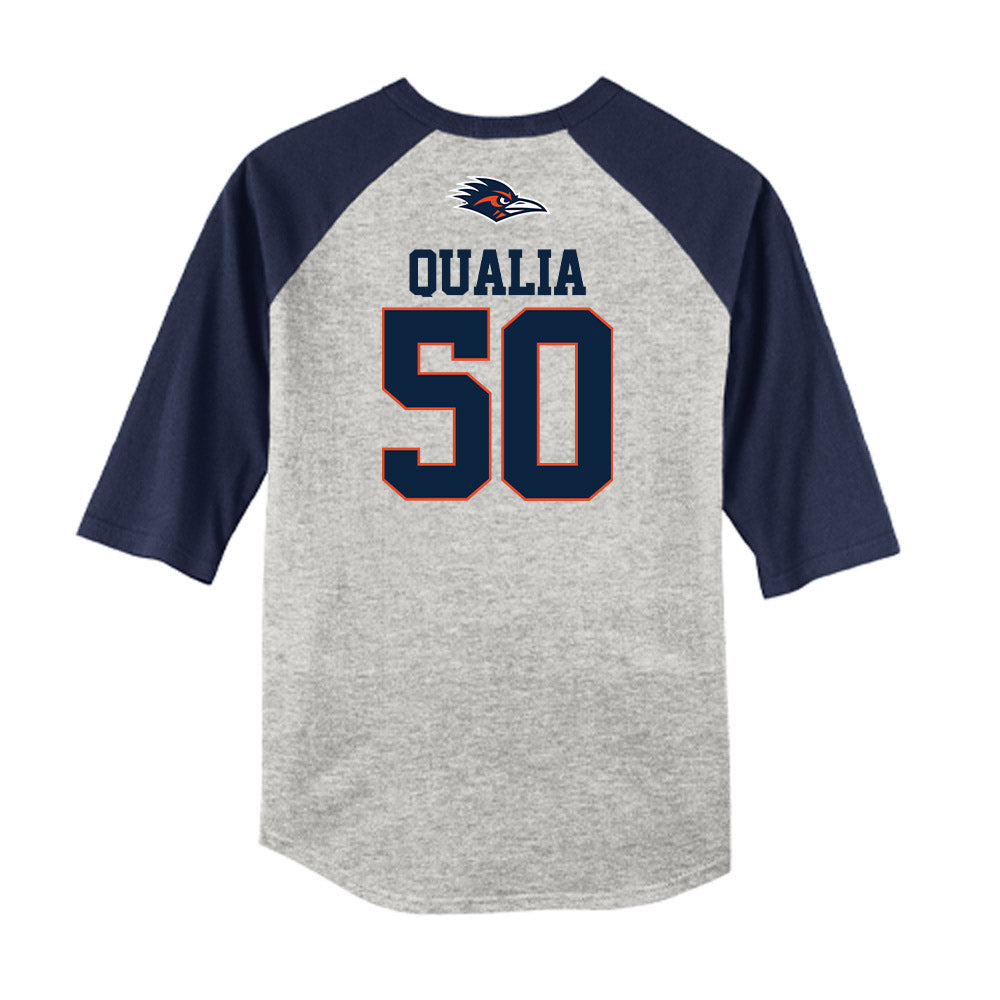 UTSA - NCAA Baseball : Jake Qualia - USA Raglan Raglan Shirt-1