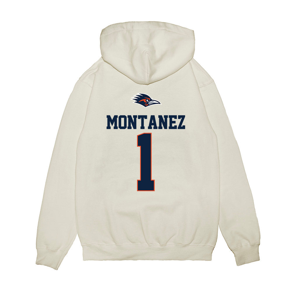 UTSA - NCAA Baseball : Damian Montanez - USA Raglan Premium Hooded Sweatshirt-1