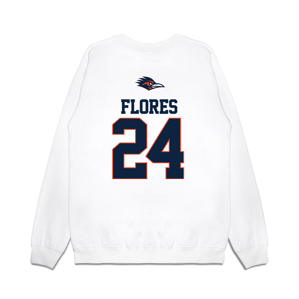 UTSA - NCAA Baseball : Ryan Flores - USA Raglan Premium Crewneck Sweatshirt-1