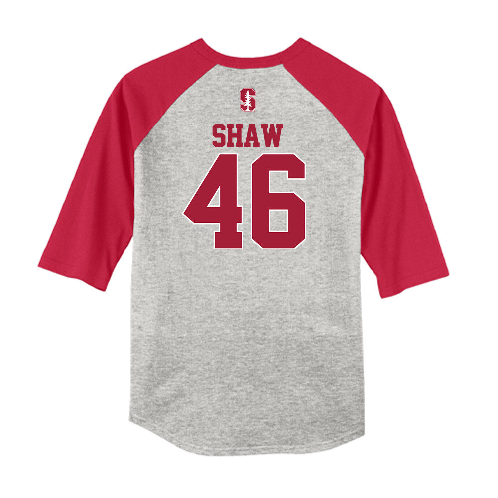 Stanford - NCAA Baseball : Andrew Shaw - USA Raglan Raglan Shirt-1