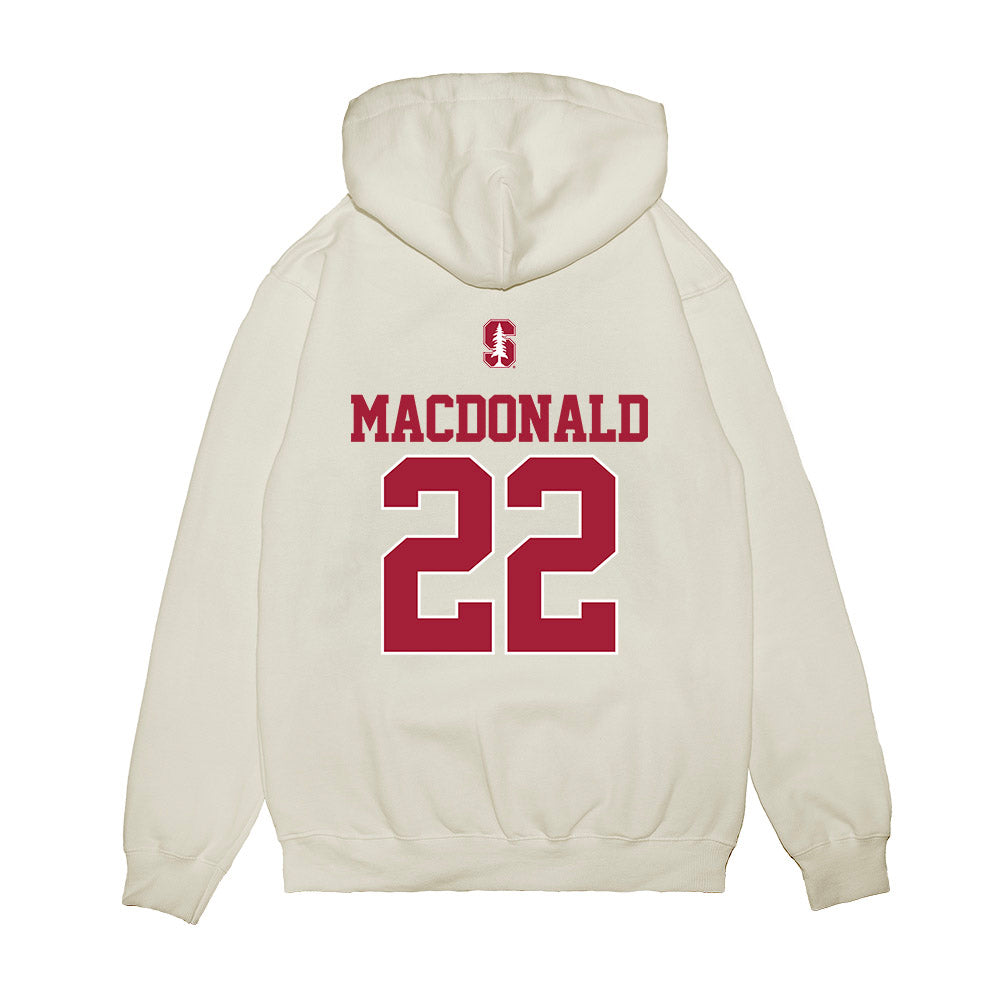 Stanford - NCAA Baseball : Cort MacDonald - USA Raglan Premium Hooded Sweatshirt-1