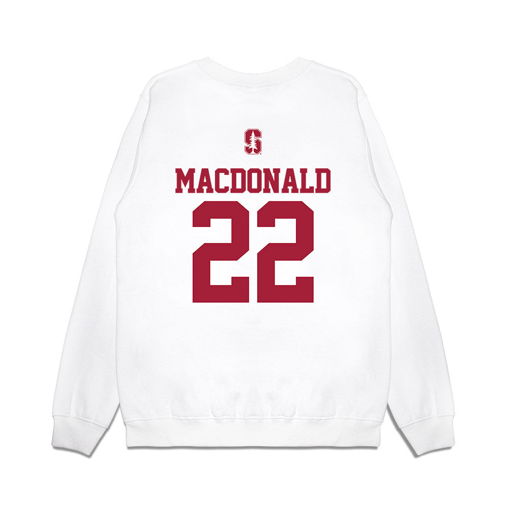Stanford - NCAA Baseball : Cort MacDonald - USA Raglan Premium Crewneck Sweatshirt-1