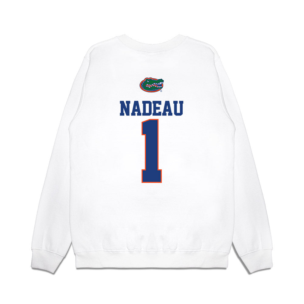 Florida - NCAA Baseball : Justin Nadeau - USA Raglan Premium Crewneck Sweatshirt-1