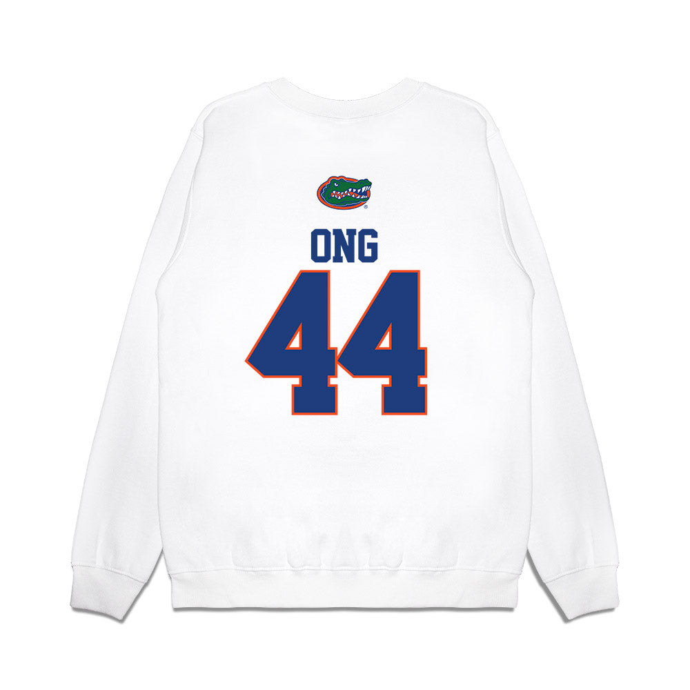 Florida - NCAA Baseball : Felix Ong - USA Raglan Premium Crewneck Sweatshirt-1