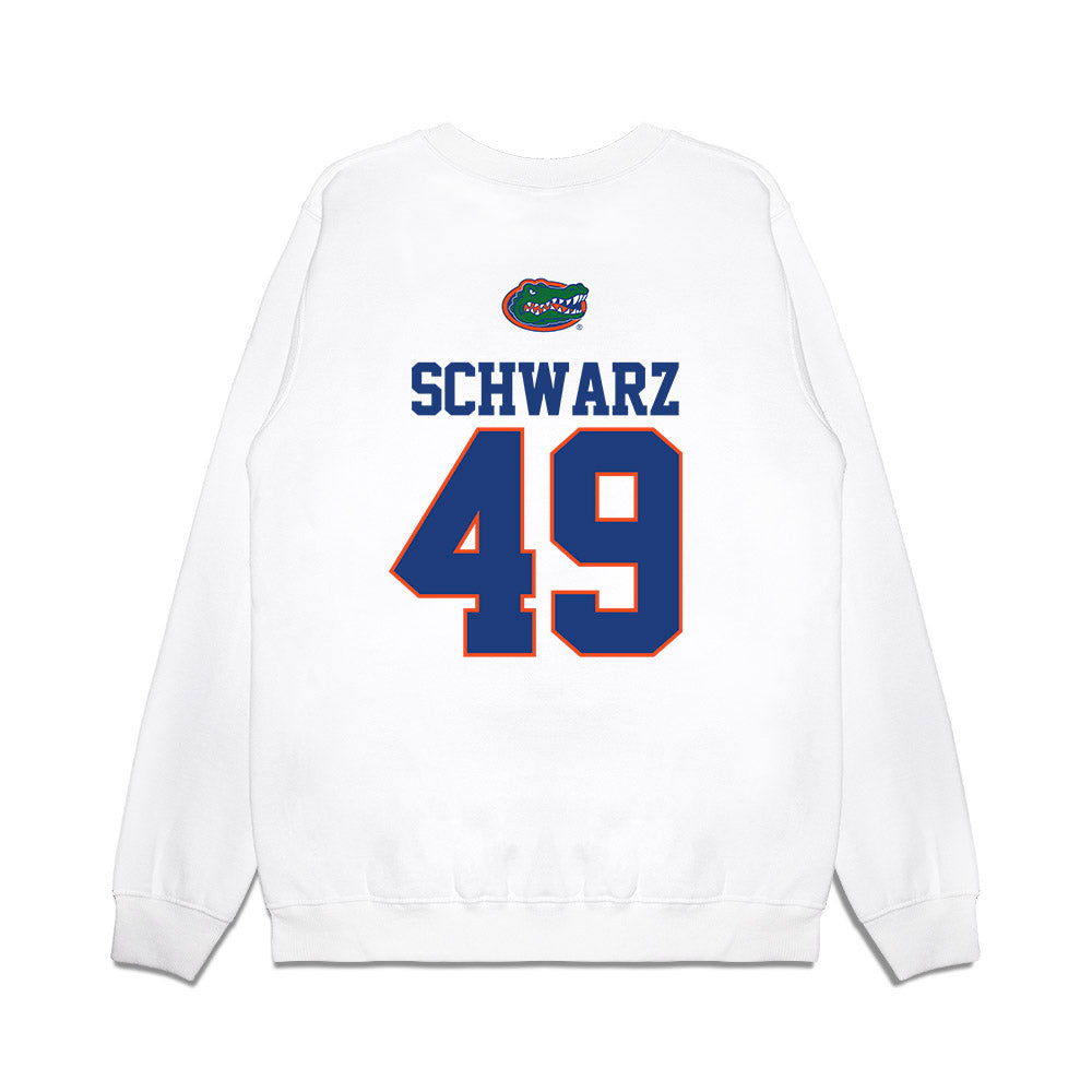 Florida - NCAA Baseball : Colton Schwarz - USA Raglan Premium Crewneck Sweatshirt-1