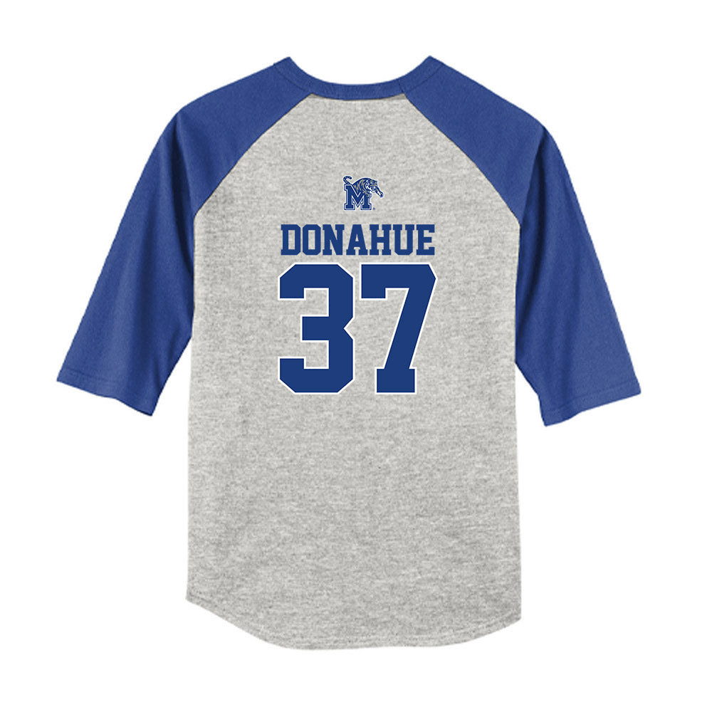 Memphis - NCAA Baseball : Hayden Donahue - USA Raglan Youth Raglan T-Shirt-1