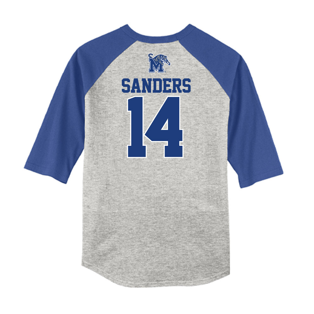 Memphis - NCAA Baseball : Brayden Sanders - USA Raglan Raglan Shirt-1