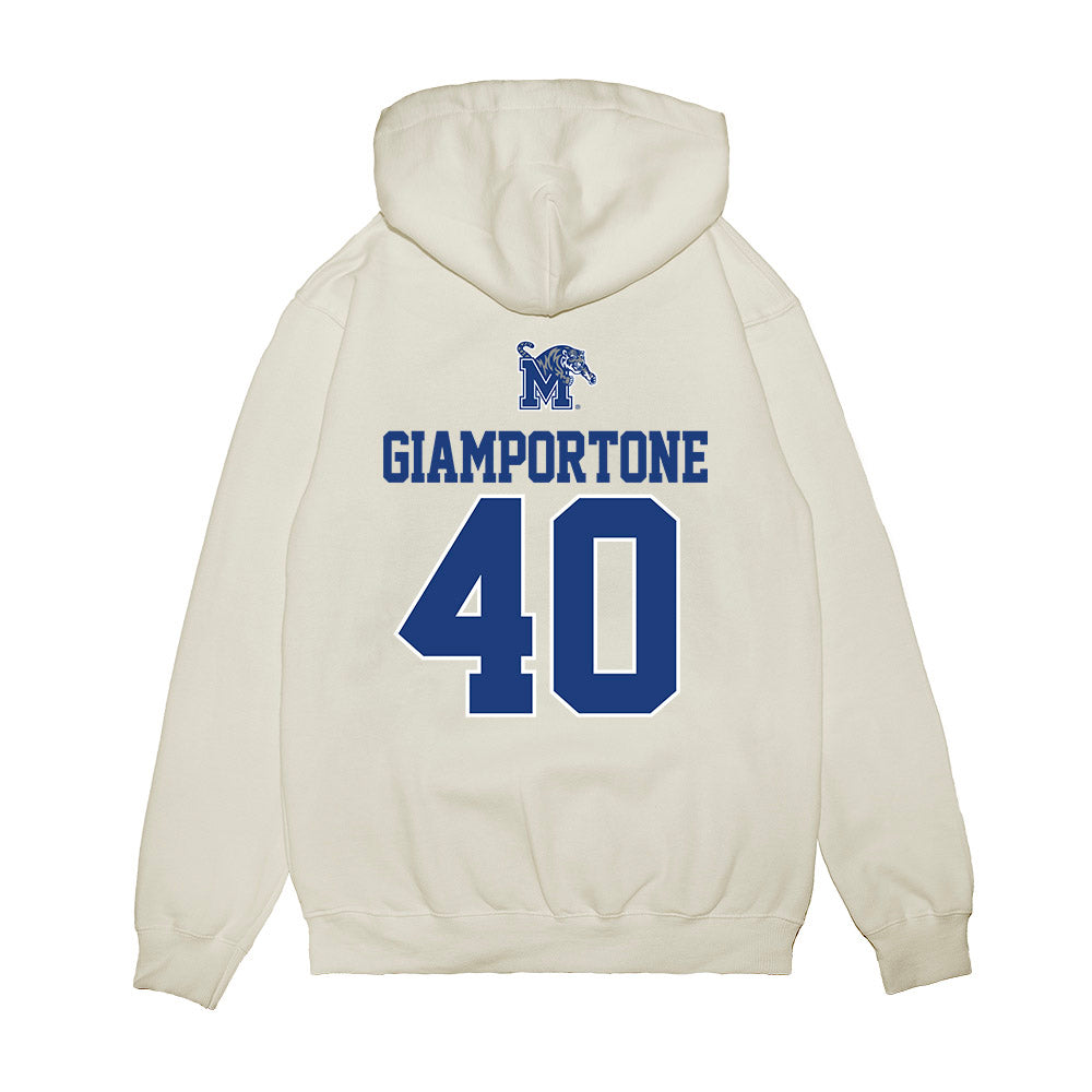 Memphis - NCAA Baseball : Seth Giamportone - USA Raglan Premium Hooded Sweatshirt-1