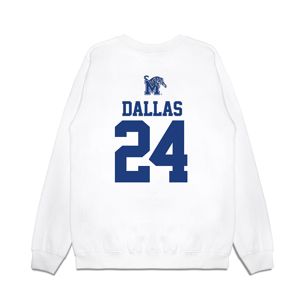 Memphis - NCAA Baseball : Michael Dallas - USA Raglan Premium Crewneck Sweatshirt-1