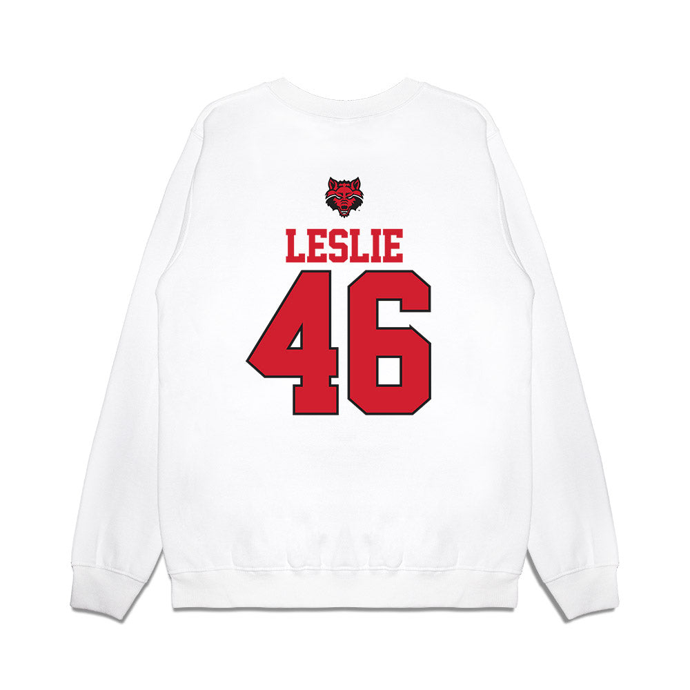 Arkansas State - NCAA Baseball : Will Leslie - USA Raglan Premium Crewneck Sweatshirt-1