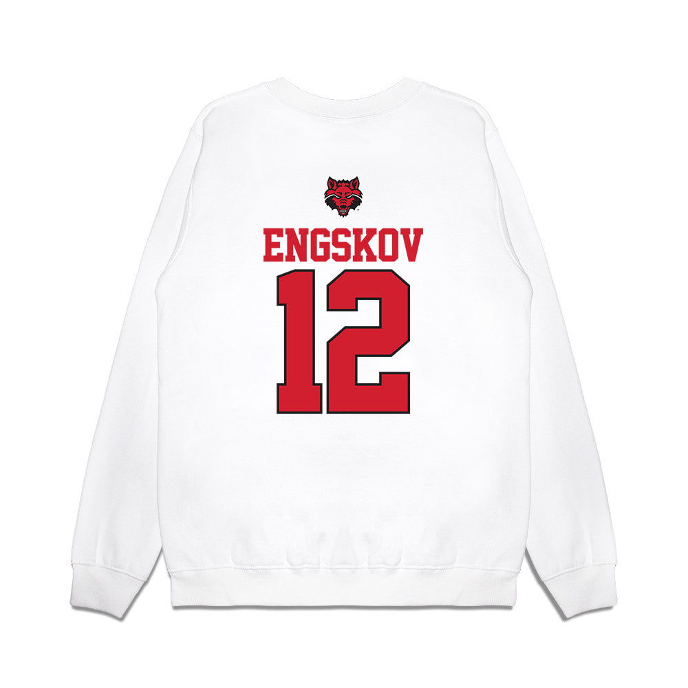 Arkansas State - NCAA Baseball : Patrick Engskov - USA Raglan Premium Crewneck Sweatshirt-1