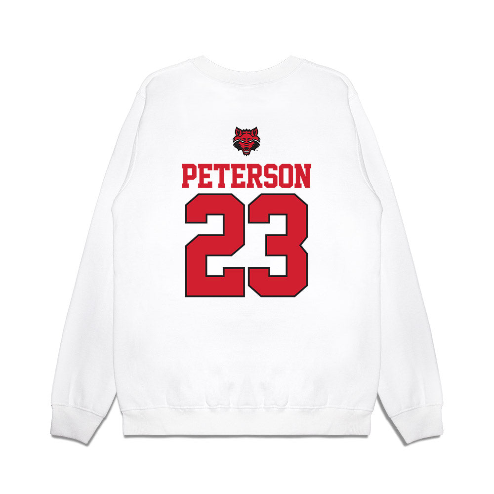 Arkansas State - NCAA Baseball : Sam Peterson - USA Raglan Premium Crewneck Sweatshirt-1