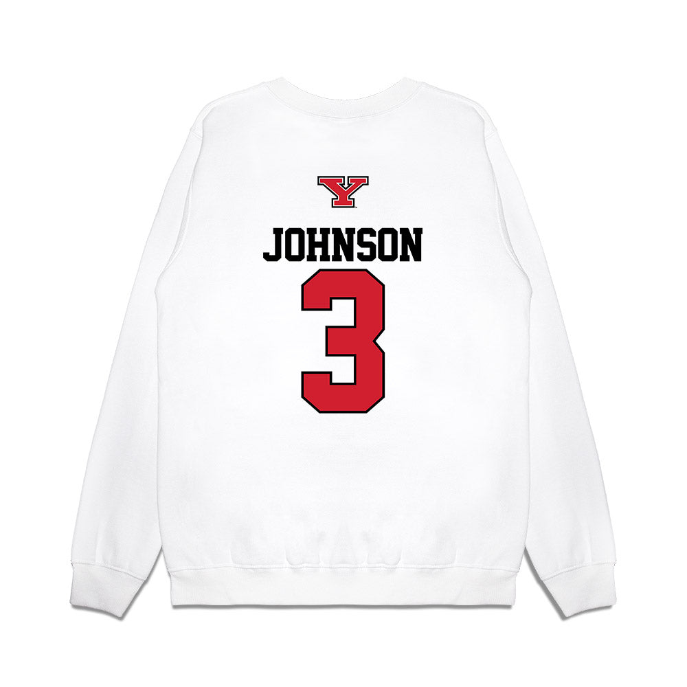 Youngstown State - NCAA Baseball : Jack Johnson - USA Raglan Premium Crewneck Sweatshirt-1