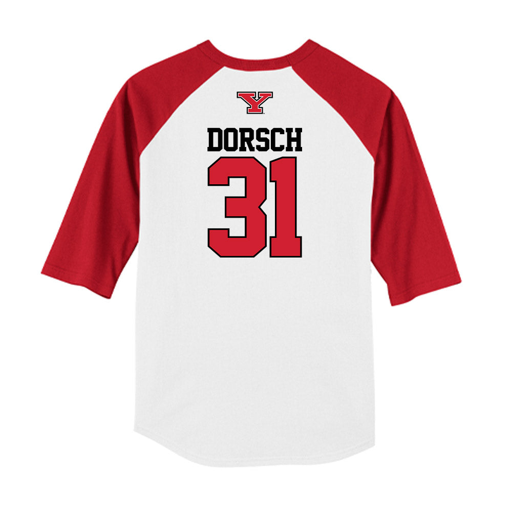Youngstown State - NCAA Baseball : Aidan Dorsch - USA Raglan Raglan Shirt-1