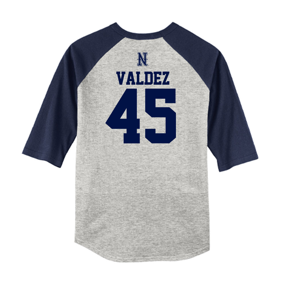 Nevada - NCAA Baseball : Eric Valdez - USA Raglan Raglan Shirt-1