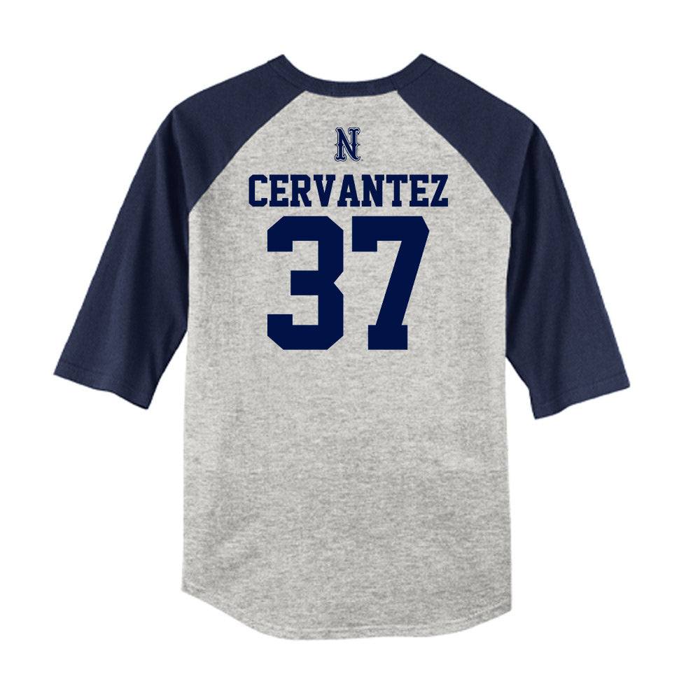Nevada - NCAA Baseball : Takeo Cervantez - USA Raglan Raglan Shirt-1