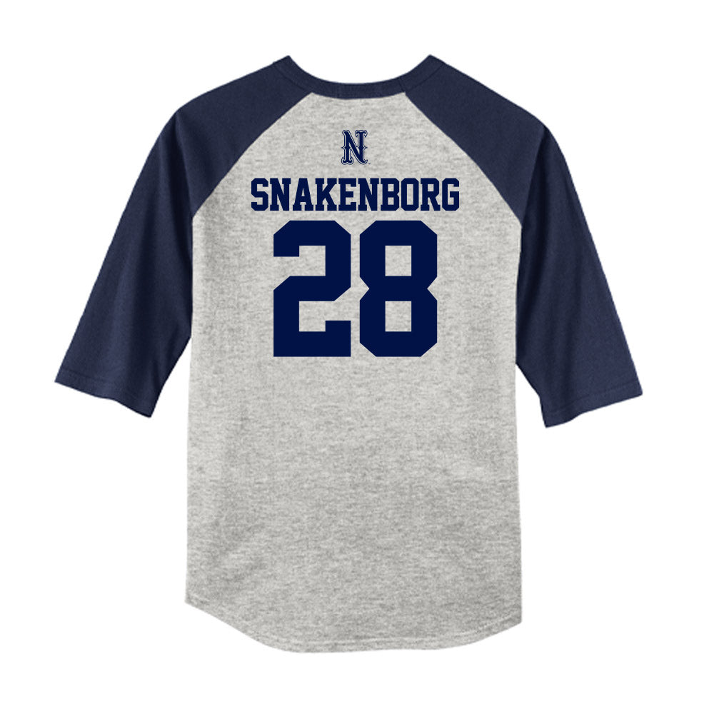 Nevada - NCAA Baseball : nate snakenborg - USA Raglan Raglan Shirt-1