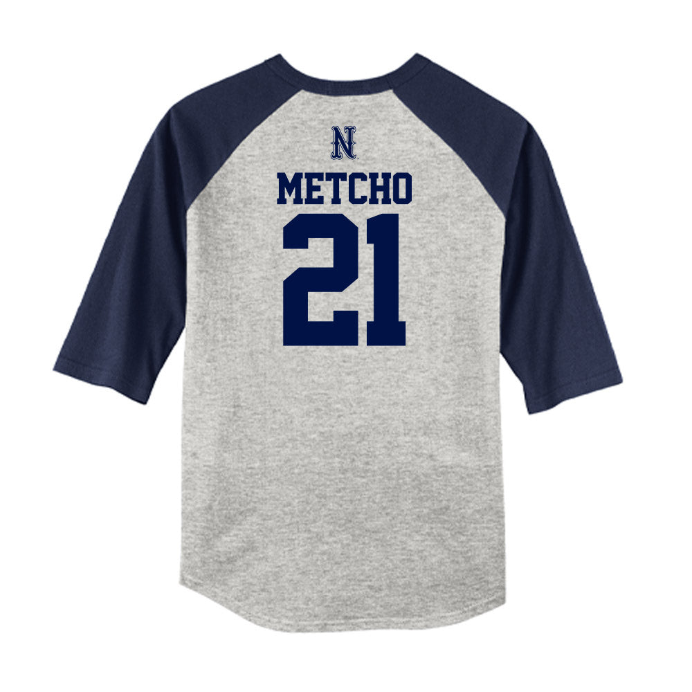 Nevada - NCAA Baseball : Jack Metcho - USA Raglan Raglan Shirt-1